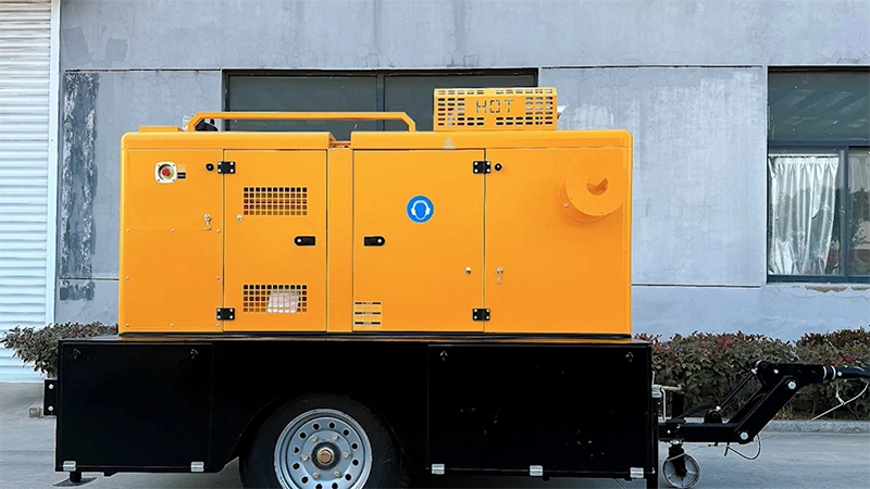 وحدة مولد الكهرباء ومضخة الصرف المقطورة