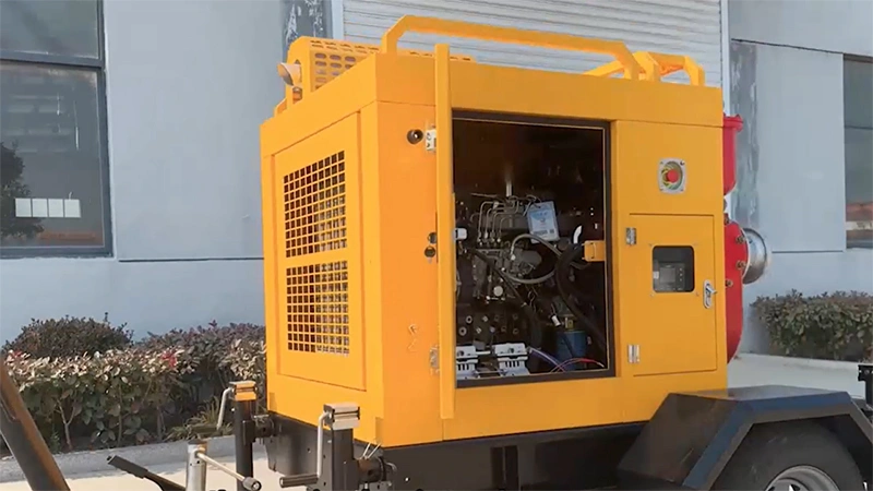  مضخة ذاتية التحضير مثبت على مقطورة