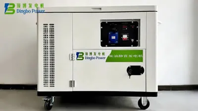 مولد ديزل صامت مبرد بالهواء بقدرة 5 - 8 كيلووات (أسطوانة واحدة)