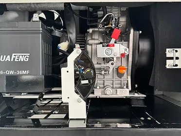 مولد ديزل صامت بنظام تبريد هوائي، بمحرك أحادي الأسطوانة – مثالي للاستخدام الصناعي أو في المواقع النائية