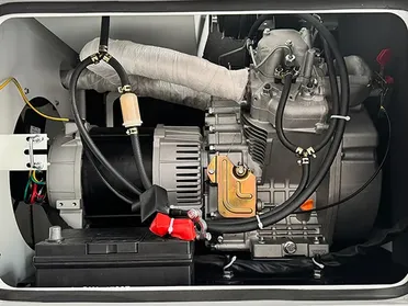 مولد ديزل صامت، مبرد هوائي، بمحرك ثنائي الأسطوانة – مثالي للاستخدام الصناعي أو في المواقع النائية