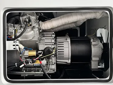 مولد ديزل صامت، مبرد هوائي، بمحرك ثنائي الأسطوانة – مثالي للاستخدام الصناعي أو في المواقع النائية