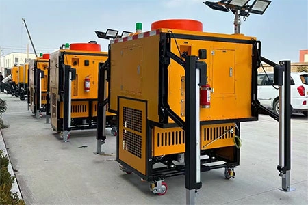 وحدة مضخة تصريف متنقلة ذات تحميل وتفريغ آلي