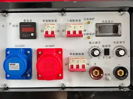 مولدات لحام بنزين عالية الكفاءة بنظام تبريد بالهواء مع محرك ذو أسطوانتين